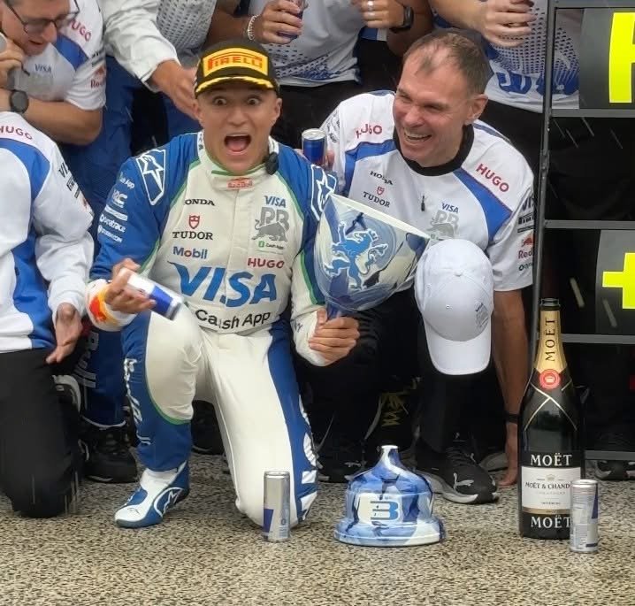 IMG_3929 Isack Hadjar celebra su primer podio en F1 en el GP de Holanda