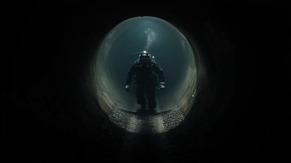 Buzo-de-drenaje-subterraneo-aguas-negras-cdmx-1024x573 42 años bajo agua negra: así trabaja el buzo de México