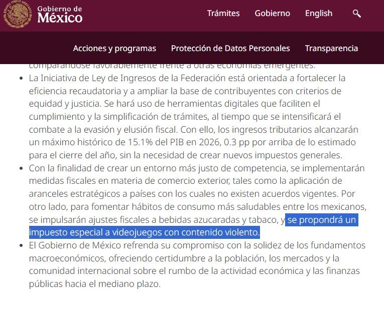 G0YUbwXXoAAE5FF Videojuegos con violencia tendrán IEPS de 8% en México desde 2026