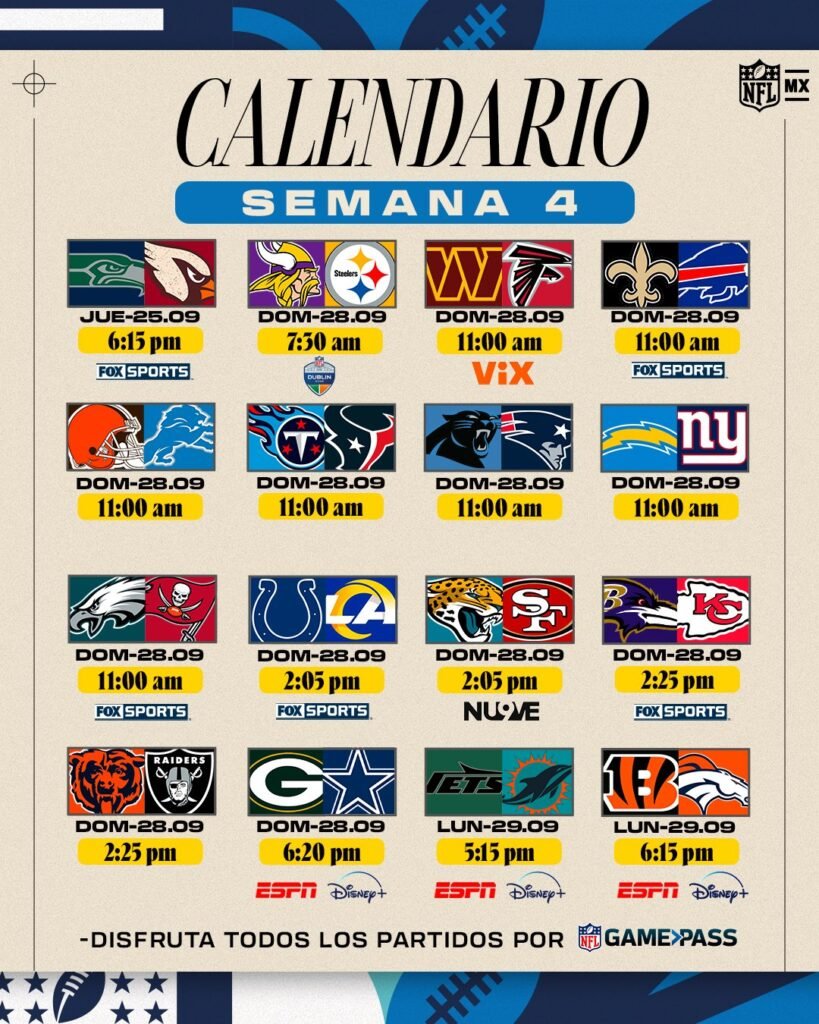 IMG_9812-819x1024 Semana 4 NFL 2025: doble cartelera en Monday Night Football