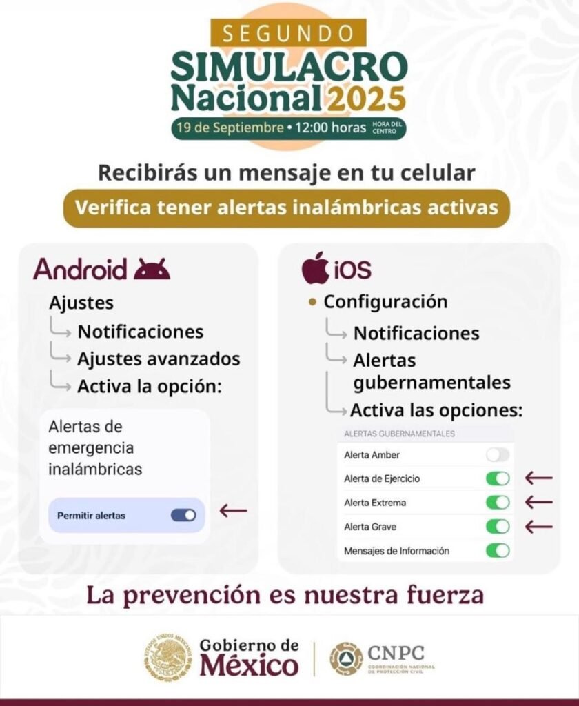 simulacro-840x1024 ¿Tu celular recibirá la alerta sísmica del Simulacro Nacional 2025? Así la activas en Android y iOS