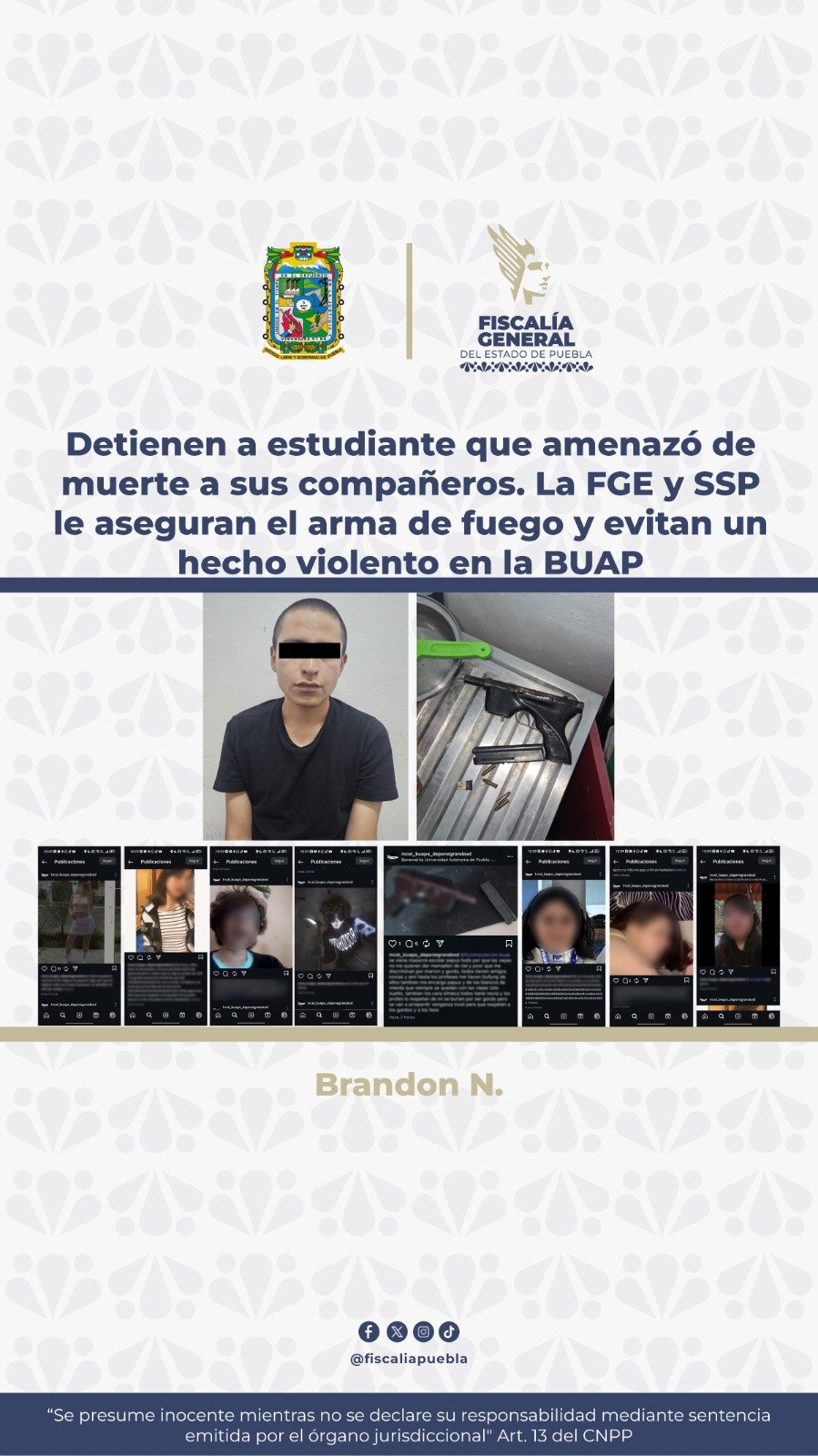 detienen-estudiante-buap-amenazas-redes-puebla